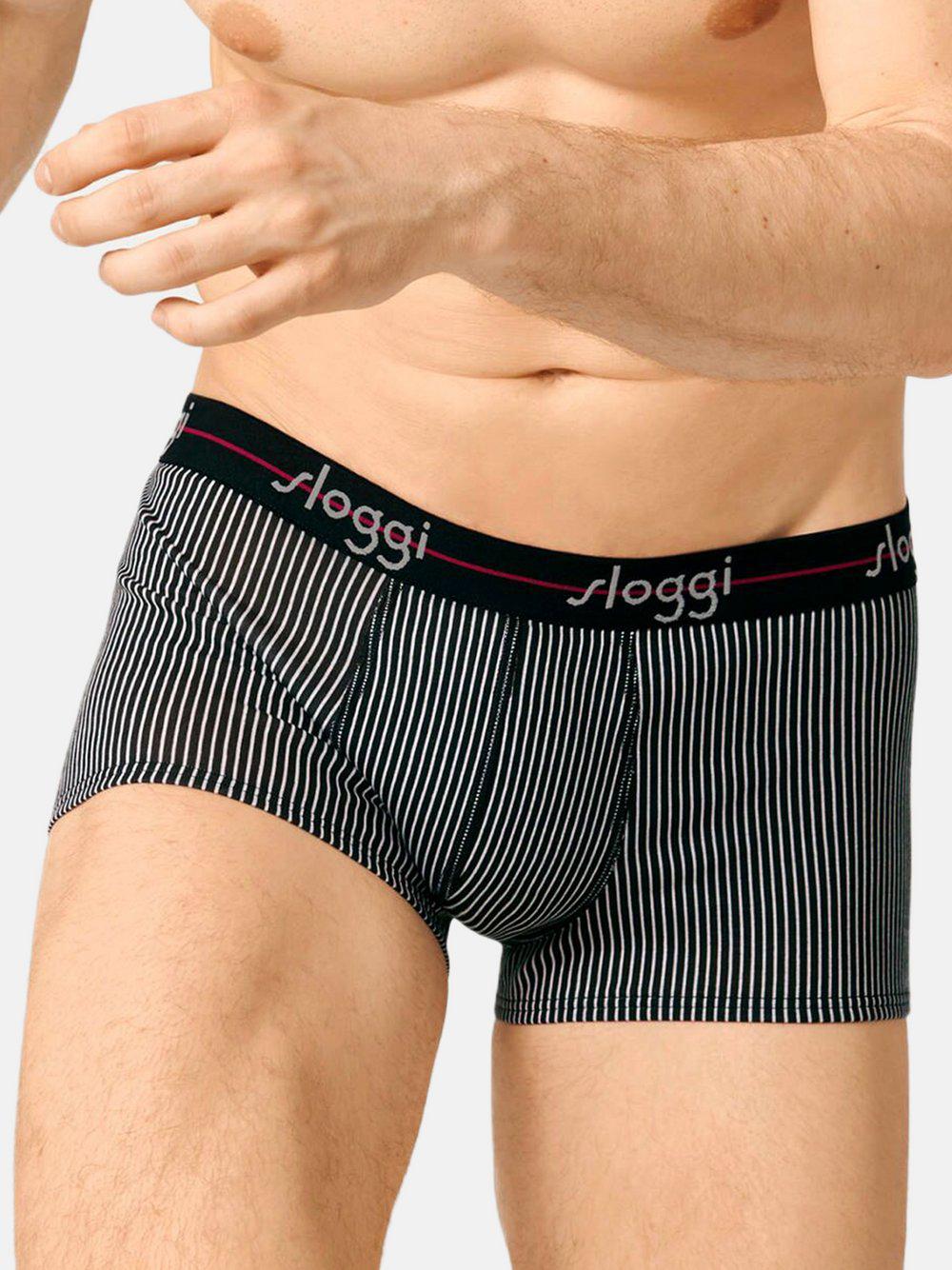 sloggi Retro Short Herren Baumwolle, schwarz von Sloggi