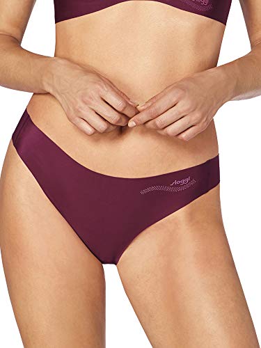 sloggi Slip Damen ZERO Feel String, Rot (Bordeaux 3407), Gr. 44 (Herstellergröße: L) von Sloggi