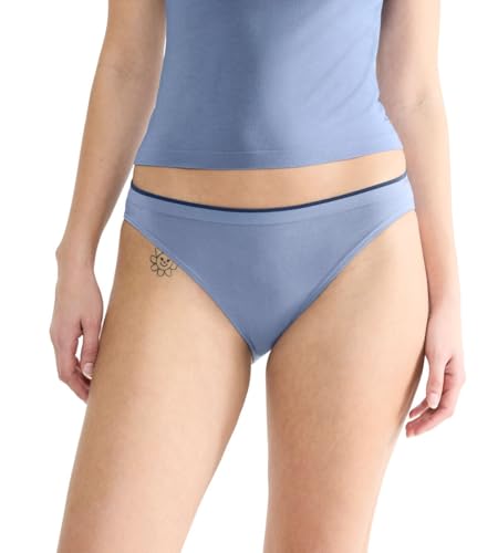 sloggi Women's GO Sense High Leg 2P Briefs, Blue Shadow, M (2er Pack) von Sloggi