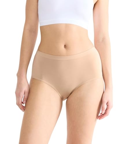 sloggi Women's GO Sense Highwaist 2P Briefs, Peanut Butter, S (2er Pack) von Sloggi
