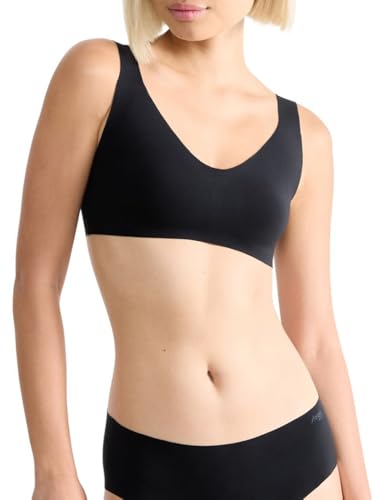sloggi Women's Zero Feel 2.0 Bralette C2P Bra, Black, M (2er Pack) von Sloggi
