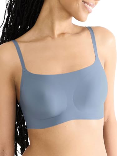 sloggi Women's Zero Feel 2.0 Ultra Bra, Chambray, M Größen von Sloggi