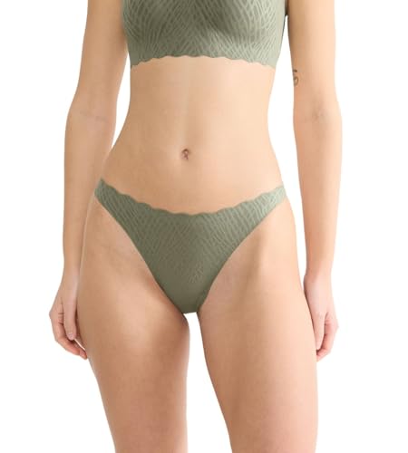 sloggi Women's Zero Feel Bliss String Briefs, Moss Green Old, M von Sloggi
