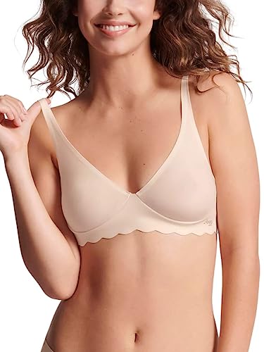 sloggi Damen Zero Microfibre 2.0 Soft Bra, Angora, M EU von Sloggi