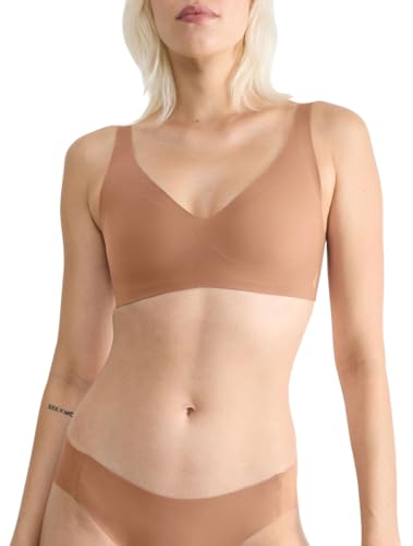 Sloggi Damen Zero Feel 2.0 Soft Bra, Nostalgic Brown, XL von Sloggi