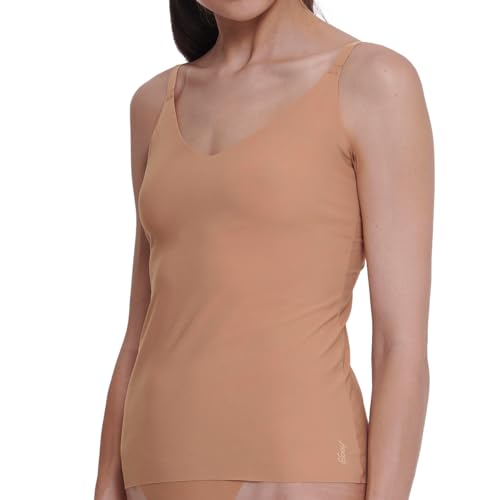 Sloggi Damen Zero Feel 2.0 Spaghetti Top, Nostalgic Brown, L von Sloggi