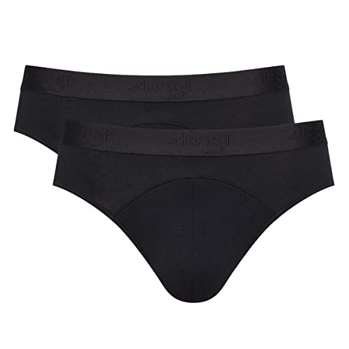 sloggi men Herren Ever Soft Brief 2P Slip, Black, L von Sloggi