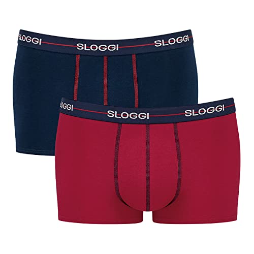 sloggi men Herren Start Hipster C2P box Retroshorts, Blue - Dark Combination, 7 von Sloggi