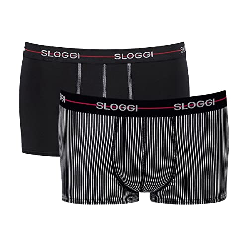 sloggi men Herren Start Hipster C2P box Retroshorts, Red - Dark Combination, 8 von Sloggi