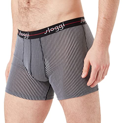 sloggi men Herren Start Short C2P box Boxershorts, Red - Dark Combination, 8 von Sloggi