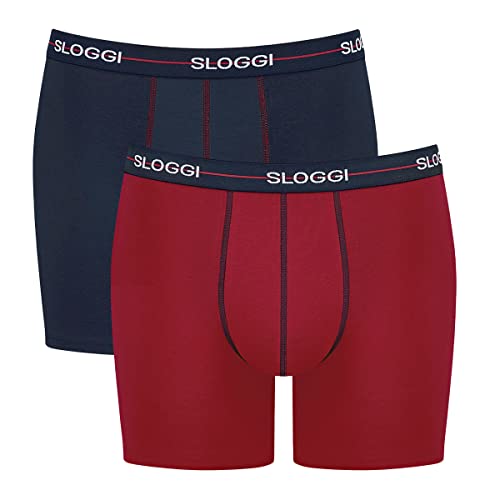 sloggi men Herren Start Short C2P box Boxershorts, Blue - Dark Combination, 6 von Sloggi