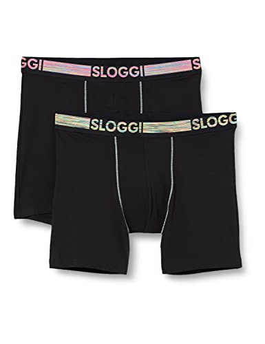 Sloggi Herren GO ABC Natural H Short 2P, BLACK, XXL von Sloggi