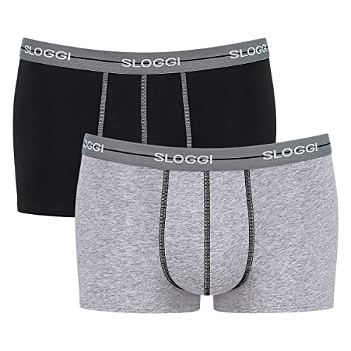 sloggi men Herren Start Hipster C2P box Retroshorts, Grey Combination, 6 von Sloggi