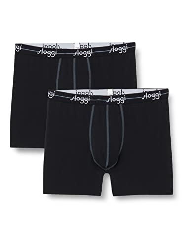 sloggi men Herren Start Short C2P box Boxershorts, Black, 6 von Sloggi