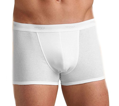 sloggi men Herren Basic Short Boxershorts, White, 8 von Sloggi