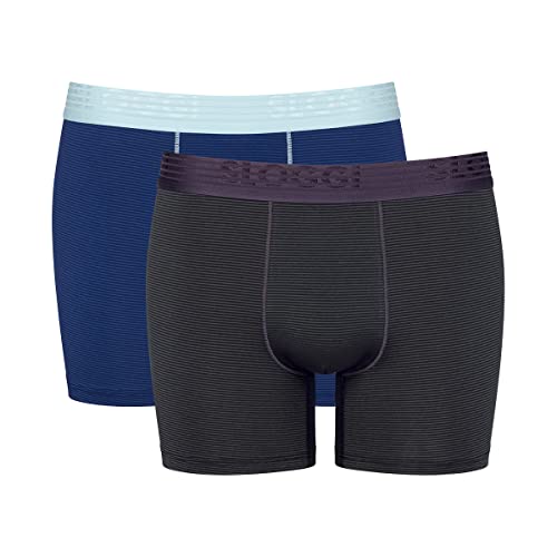 sloggi men Herren EVER Cool Short C2P Boxershorts, Blue - Dark Combination, L von Sloggi