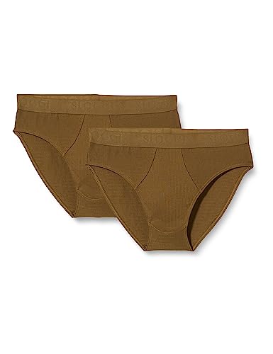 sloggi men Herren Free Evolve Brief 2P Midi, Beech, L (2er Pack) von Sloggi