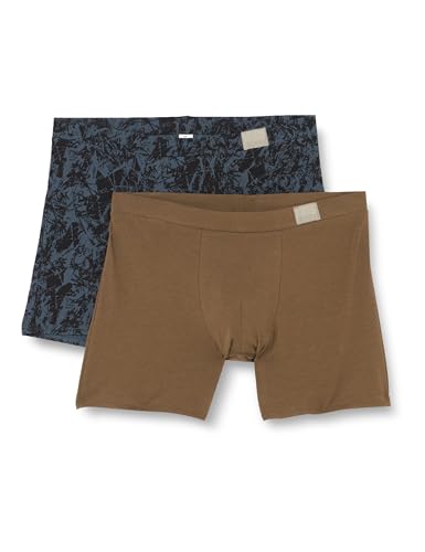 sloggi men Herren GO Natural C2P Holiday Short, Violet-Dark Combination, S (2er Pack) von Sloggi