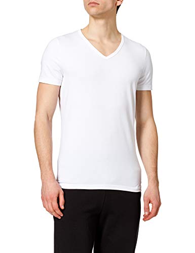 sloggi men Herren GO Shirt V-Neck Slim Fit Unterhemd, White, XXL von Sloggi