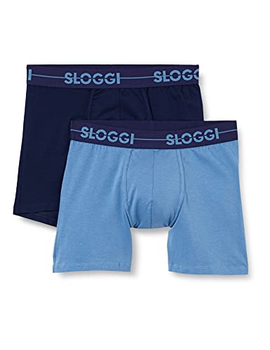 sloggi men Herren Go H Short C2P Boxershorts, Blue - Dark Combination, 6 von Sloggi