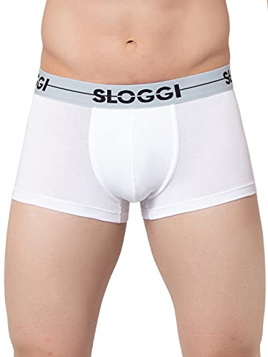 sloggi men Herren Go Hipster C3P Retroshorts, White, 5 von Sloggi