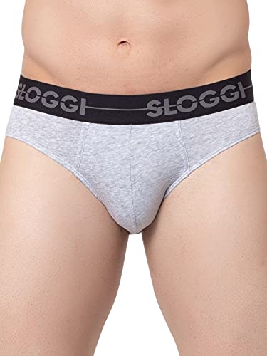 sloggi men Herren Go Mini C3P Slip, Light Grey Melange, 4 von Sloggi