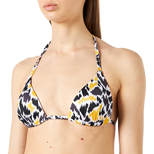 sloggi shore Damen Fancy Guppy PU Push-UP Bikini, Brown - Dark Combination, S von Sloggi