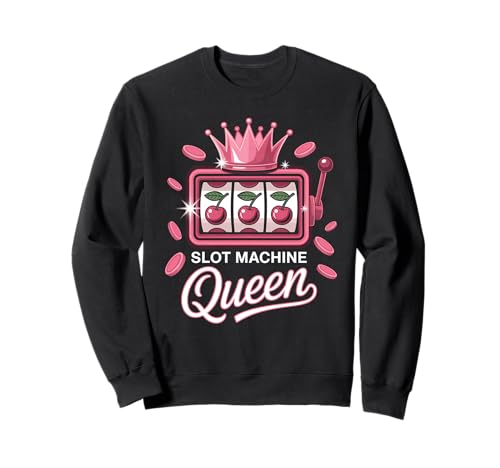 Spielautomat Queen Pink Crown Cherry Reels Casino Frauen Sweatshirt Spielautomat Queen Pink Crown Cherry Reels Casino Frauen Sweatshirt von Slot Machine Lovers Slots Royalty Co.