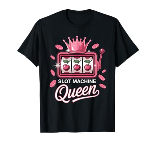 Spielautomat Queen Pink Crown Cherry Reels Casino Frauen T-Shirt Spielautomat Queen Pink Crown Cherry Reels Casino Frauen T-Shirt von Slot Machine Lovers Slots Royalty Co.
