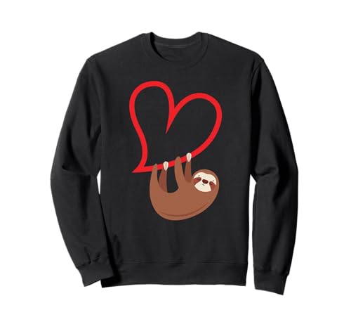 Faultier Herz Valentinstag Mädchen Frauen Faultier Liebhaber Sweatshirt Faultier Herz Valentinstag Mädchen Frauen Faultier Liebhaber Sweatshirt von Sloth Gifts by Thea