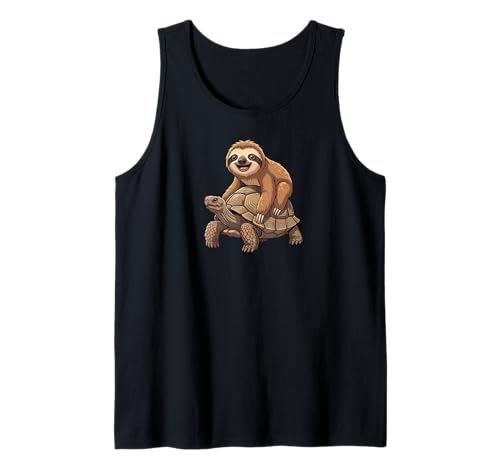 Sloth Turtle Perezoso Animal Baby Sloth Heart Tank Top von Sloth Love Decorations PopLove Co.