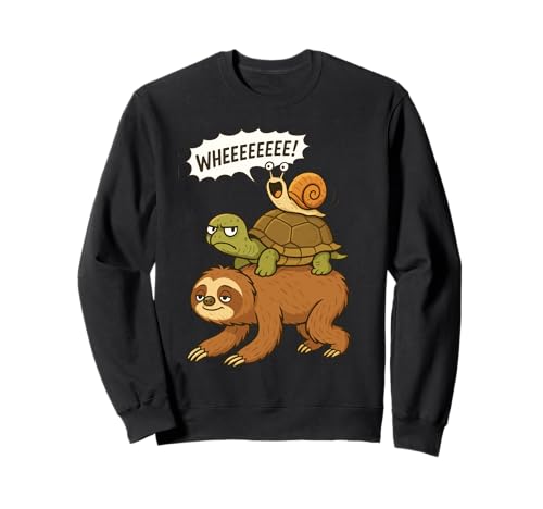 Faultier, Schildkröte und Schnecke | Lustiges Tier | Jungen, Mädchen, Kinder Sweatshirt von Sloth Lover Themed Gifts, Graphics & Apparel