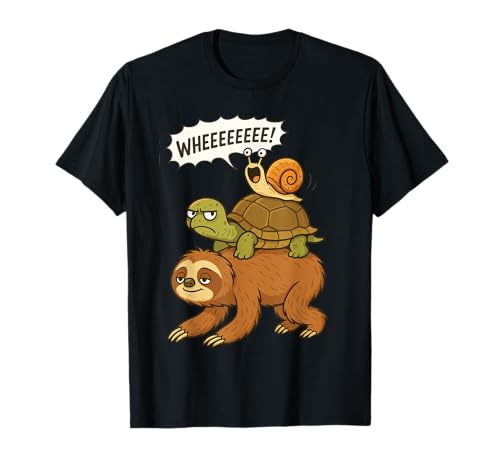 Faultier, Schildkröte und Schnecke | Lustiges Tier | Jungen, Mädchen, Kinder T-Shirt von Sloth Lover Themed Gifts, Graphics & Apparel