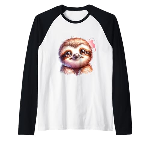 Niedliches Faultier-Design für Kinder und Träumer Raglan Niedliches Faultier-Design für Kinder und Träumer Raglan von Sloth Lovers Birthday Designs for Kids