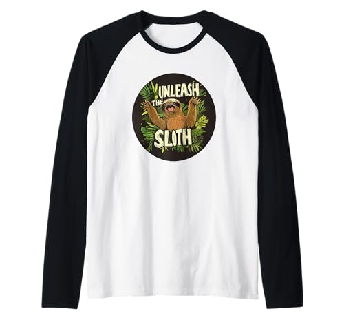 Lustiges Unleash the Faultier Kostüm für Jungen und Mädchen Raglan Lustiges Unleash the Faultier Kostüm für Jungen und Mädchen Raglan von Sloth Outfit