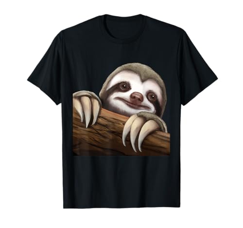 Faultier Rot Wildlife Love Animal Nose Welfare Day Kinder Erwachsene T-Shirt von Sloth Red Wildlife Love Animal Nose Welfare Day