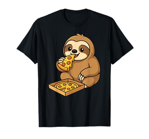 Faultier Tierliebhaber Pizza Zoo Jungen Mädchen Kinder T-Shirt Faultier Tierliebhaber Pizza Zoo Jungen Mädchen Kinder T-Shirt von SlothAxis1