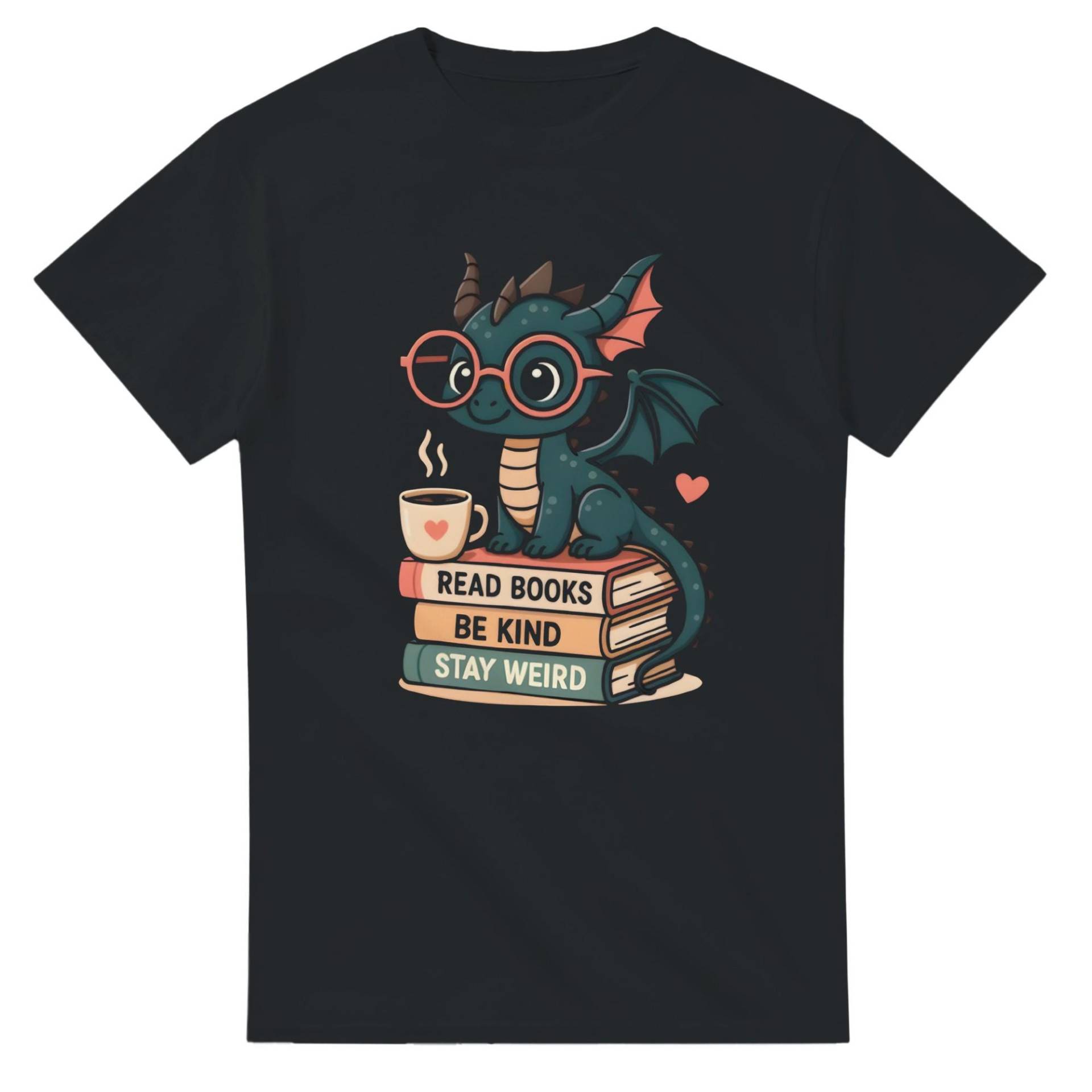 Bookish Dragon - Stay Weird. T-Shirt For Readers & Dreamers Bookish Dragon - Stay Weird. T-Shirt For Readers & Dreamers von SlothicornDesigns