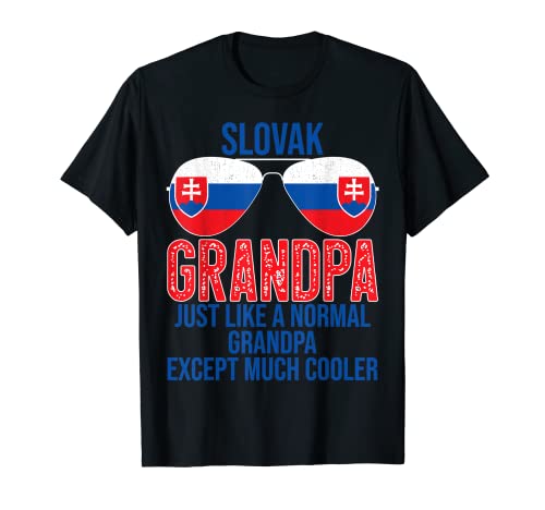 Herren Slowakische Opa Slowakische Flagge Sonnenbrille Vatertag T-Shirt Herren Slowakische Opa Slowakische Flagge Sonnenbrille Vatertag T-Shirt von Slovakia Father's Day Grandpa Design