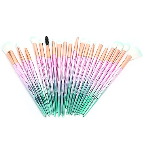 Sluffs 20pcs Gesichtsmake -up -Pinsel -Pinsel -Lidschatten -Rouge -Pulver -Bürstenset Professionelle Make -up -Werkzeuge von Sluffs