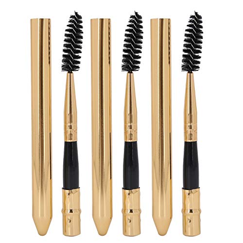 Sluffs 3-teiliges Wimpernbürsten-Set, wiederverwendbare Wimpernbürstenstäbe, wiederverwendbare Reise-Augenbrauenbürste, wiederverwendbarer Mascara-Applikatorstab, tragbare von Sluffs