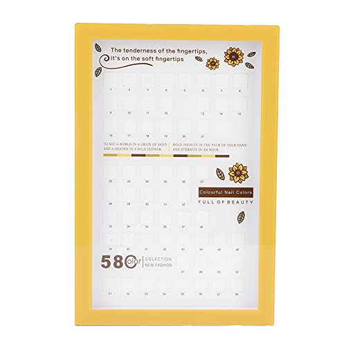 Sluffs 58 Farben Nagellack Farbdiagrammbuch, Magnetverschluss Nagelfarbe Card Diagramm Nagelgel Politis Design Display Buch Buch von Sluffs