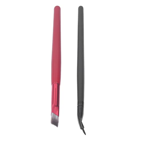 Sluffs Angled Flat Definer Ultra Thin Bent Pencil Point Eyeliner Brushes Bristles Eye Brushes Fine Double Sided Angled for Women Girls. von Sluffs