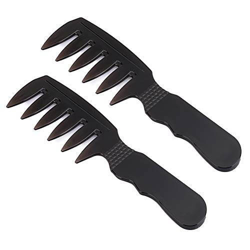 Sluffs Comb Massage Head Oil Comb Hairdressing Tool Wide Tooth Hairstyling Fork Comb for All Hair Types Improved Men Oil Head Hair. von Sluffs