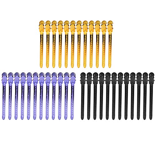 Sluffs Curl Clips Long Hair Curl Clips Duck Bill Hair Clip Silver Hair Styling Hairdressing Clips Sectioning Hair Clipsfor Women Girls. von Sluffs