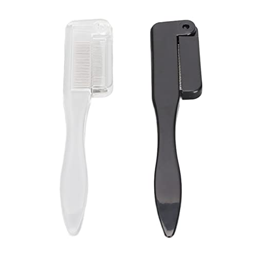 Sluffs Eyelash Comb Foldable Stainless Steel Teeth Mascara Applicator Eyebrow Grooming Brush 2pcs Eyelash Brush Eyebrow Comb,Folding Portable Stainless Steel Comb. von Sluffs