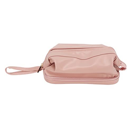 Sluffs Pink Make up Bag, Portable Toiletry Bag Organizer Multifunction Multi Layer Makeup Bag with Handle and Divider for Women Girls. von Sluffs