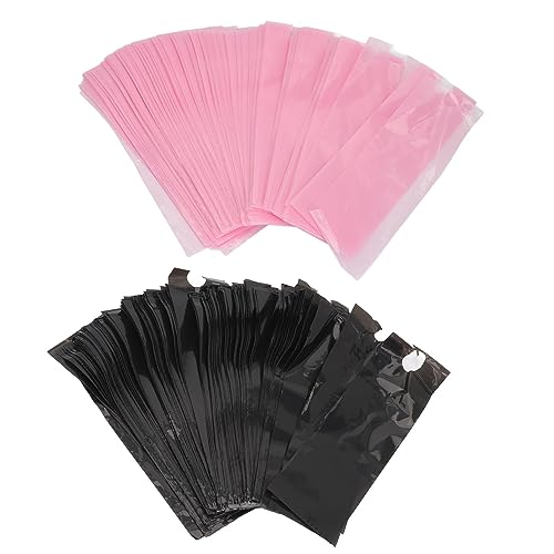 Sluffs große Stiftabdeckungen mit Stift mit Stift, 200 PCCs-Abdeckungen von Stift mit 6 Stks Grip Machine Hüllkurvenabdeckung Schwarzer Stiftbeutelhülle mit Ärmel mit von Sluffs