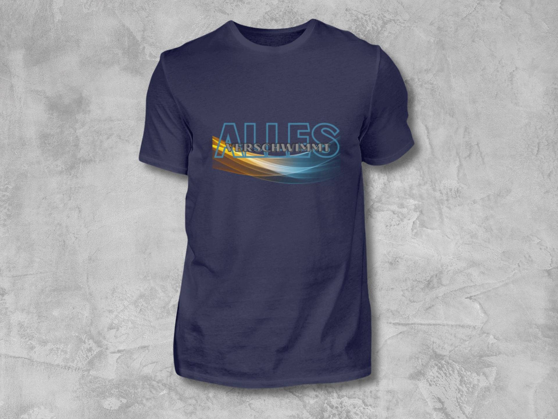 Herren T-Shirt "Alles Verschwimmt" | Premium Shirt Rundhals, Grafik-Print, Streetwear 100 % Cotton Herren T-Shirt "Alles Verschwimmt" | Premium Shirt Rundhals, Grafik-Print, Streetwear 100 % Cotton von SlumberBerlinCo