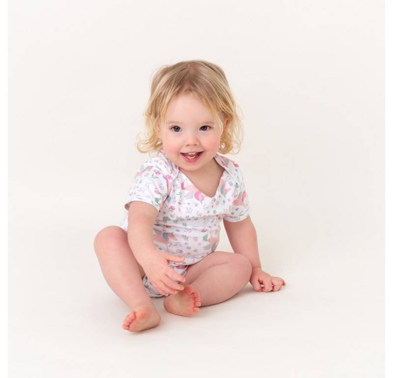 SlumberOrganix Kurzarmbody Bio Baby-Body kurzarm 100% Bio Baumwolle von SlumberOrganix